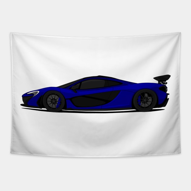 MCLAREN P1 NAVY Tapestry by VENZ0LIC