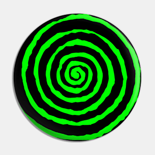 Green Spiral Pin