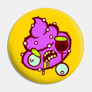 Zombie Alien Poop Pin