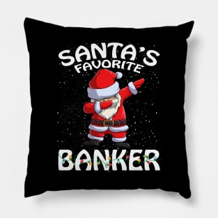 Santas Favorite Banker Christmas Pillow