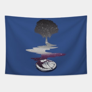 Asexual Tree LGBT Pride Flag Tapestry