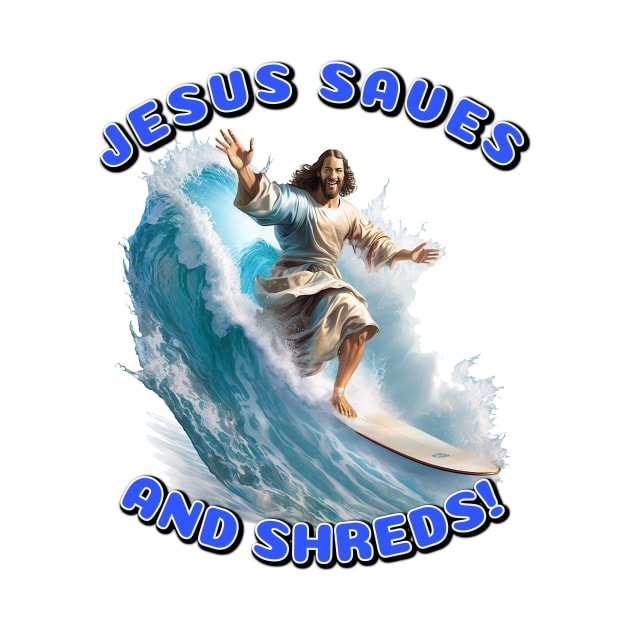 Jesus surfs by infernoconcepts