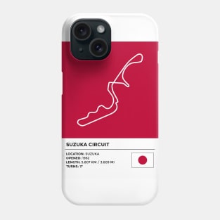 Suzuka Circuit [info] Phone Case