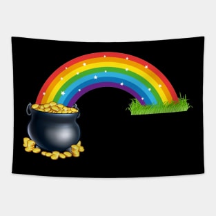 A pot of gold at the end of the rainbow. Tapestry