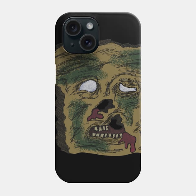 Zombie Toast Phone Case by T-Shirts by Elyn FW