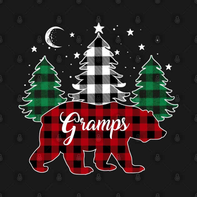 Gramps Bear Buffalo Red Plaid Matching Family Christmas by Marang