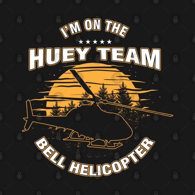 UH-1 Huey Team Helicopter Pilot Gift by woormle