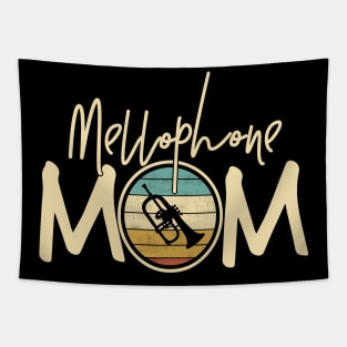 Marching Band - Funny Retro Mellophone Mom Gift Tapestry