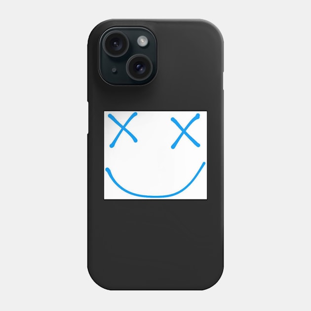 Blue smiley design Phone Case by BlossomShop