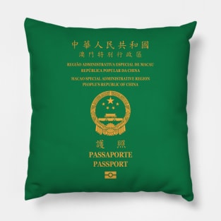 Macau passport Pillow