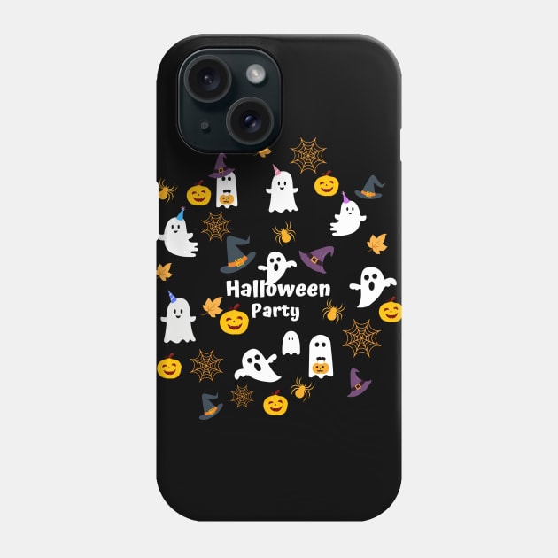 Halloween Face Mask, Happy Hallween For kids, Haloween ghost Face Mask for Kids. Phone Case by DakhaShop