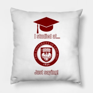 Chicago University T-Shirt, college apparel, unisex t-shirts, university t-shirts, alumni clothing, Chicago University, gift ideas, college Pillow