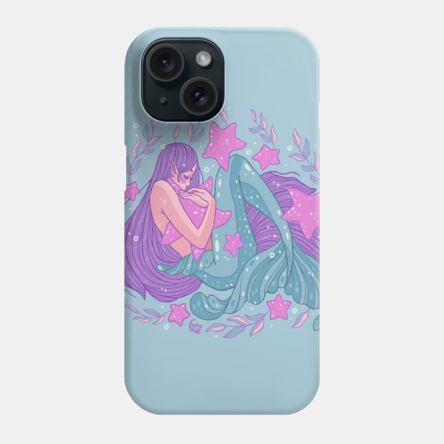 Starfish Mermaid Hugs Phone Case by DajonAcevedo