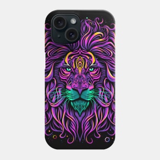 Lion vintage face Phone Case