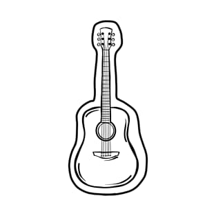 Acoustic Guitar Sketch T-Shirt