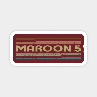 Maroon 5 Retro Lines Magnet