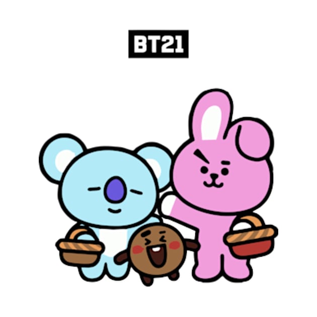 bt21 bts exclusive design 23 by Typography Dose