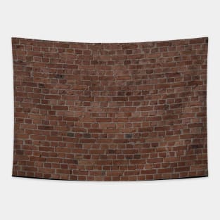 NYC Big Apple Manhattan City Brown Stone Brick Wall Tapestry