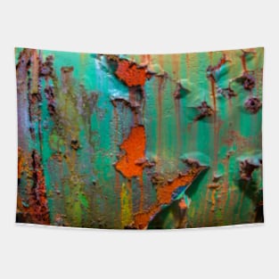 Flaking Paint on Rust Tapestry