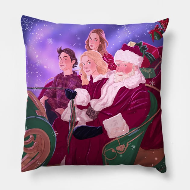 The Santa claus Pillow by YaelsColors