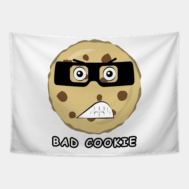 Bad Cookie - Funny Cartoon Style Tapestry by DesignWood Atelier