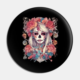 Day of the Dead Zombie Pin