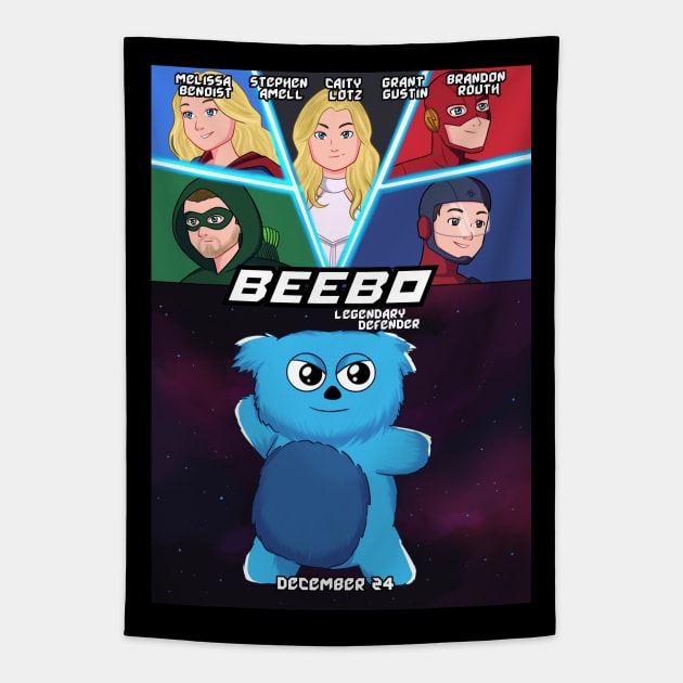 Beebo Legendary Defender Tapestry by ribeironathana