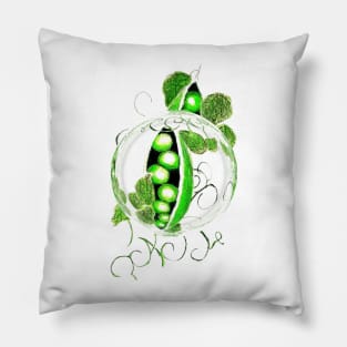 PEAS IN A BUBBLE Pillow