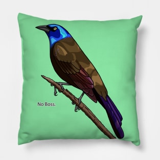 Common Grackle Pillow