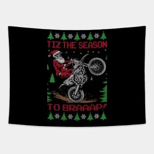 TIZ THE SEASON TO BRAAAP Tapestry