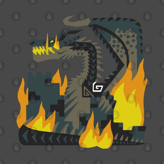 Monster Hunter World: Large Fatalis Icon by Scribix