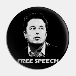 Elon Musk Free Speech Pin