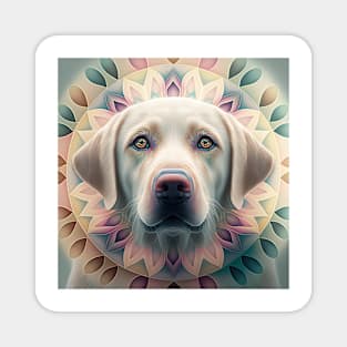 A Fractal Design of A Labrador Retriever Magnet