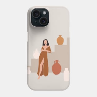 Bohemian Ceramics Woman Phone Case