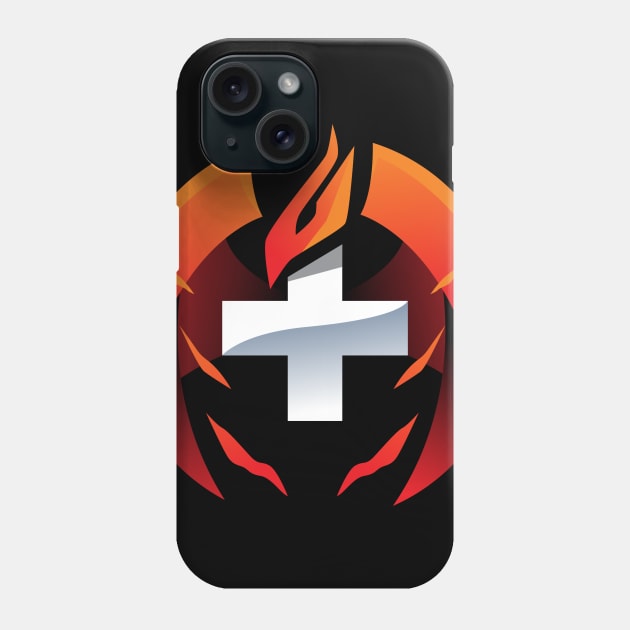 phoenix health illustration design Phone Case by Aksa Inov