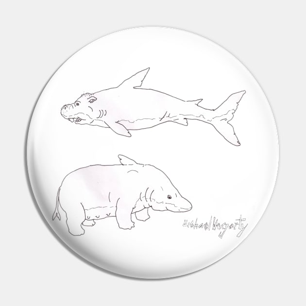 Sharktopotomus/Hippopotomark Pin by MichaelHegarty