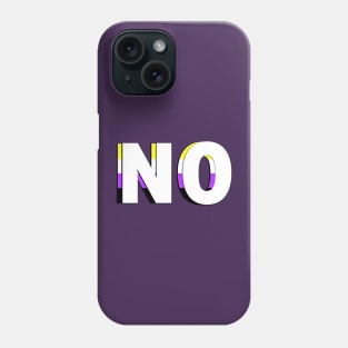 Nonbinary No Phone Case