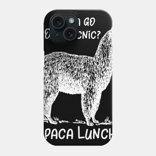 Wana Go on a Picnic Alpaca Lunch Phone Case by DANPUBLIC