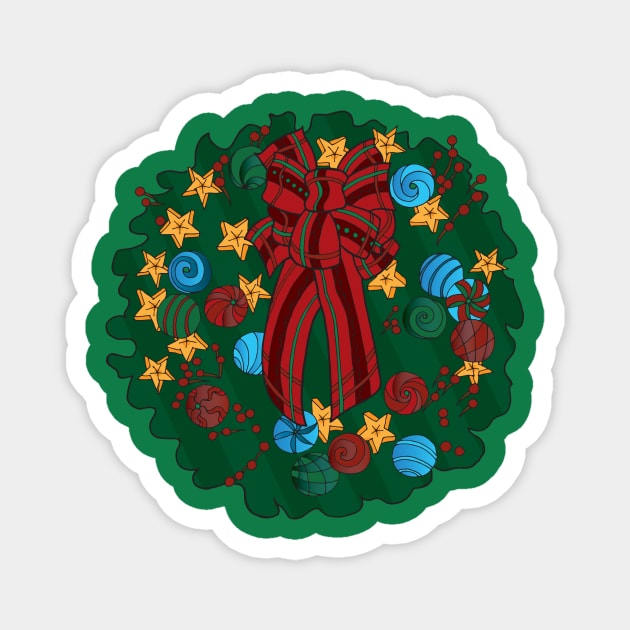 Holly on Your Front Door Magnet by ColoringWithKristine