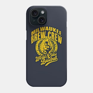 Vintage BREW CREW World Class Baseball Phone Case