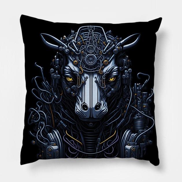 Electric Sheep Pillow by Houerd