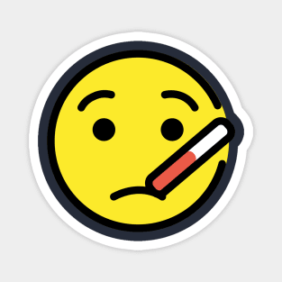 Thermometer Sick Emoji Magnet