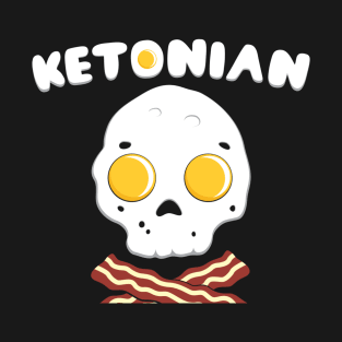 Ketonian Skull Made Of Eggs And Bacon T-Shirt