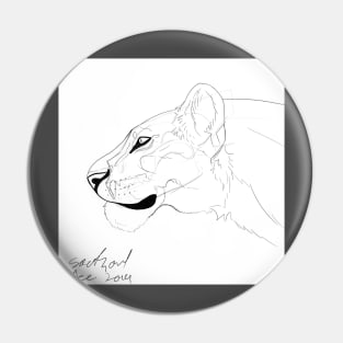 Lioness head Pin