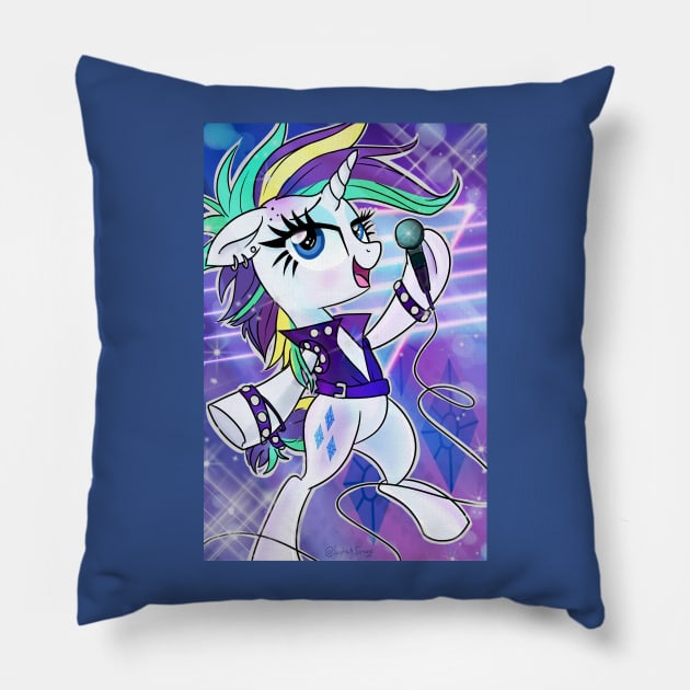 Punk Rarity Pillow by SophieScruggs