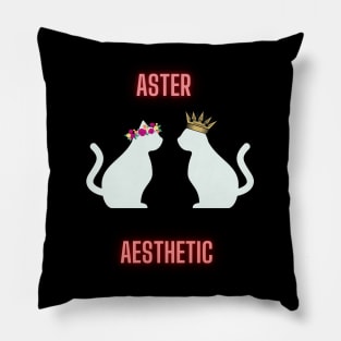 Aster Aesthetic - DARK Pillow