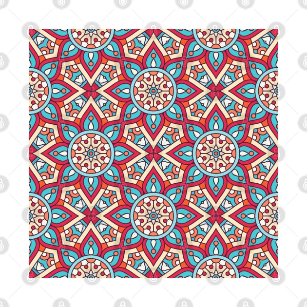 Ornamental floral mandala pattern #8 by GreekTavern