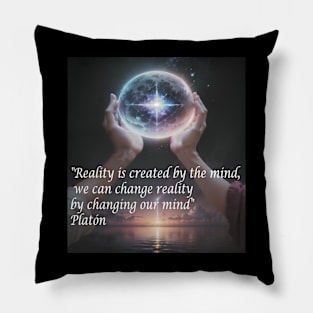 Plato's sphere of mind: how we shape reality with our thoughts Pillow