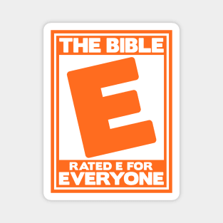 The Bible Rated E for Everyone Magnet