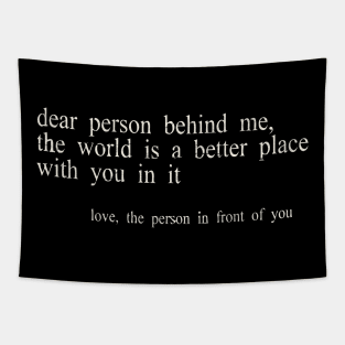 dear person behind me retro Tapestry